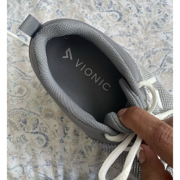 Vionic Adley Wide Active Orthotic Comfort Shoes Sneakers Lightweight Gray Size10 - Picture 5 of 10